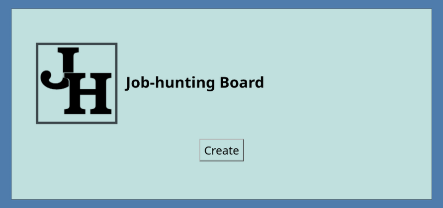 A screenshot showing the initial site design